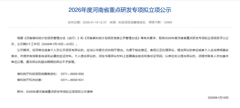 喜訊！義瑞新材獲批省級重點研發(fā)專項